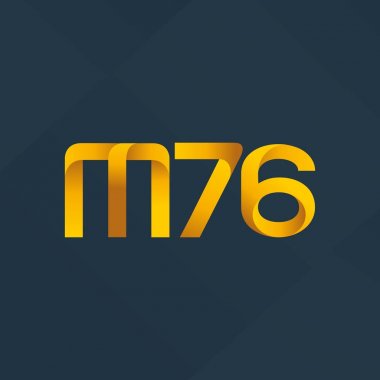 ortak mektup logo m 76 vektör çizim