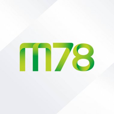 ortak mektup logo m 78 vektör çizim