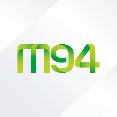ortak mektup logo m 94 vektör çizim