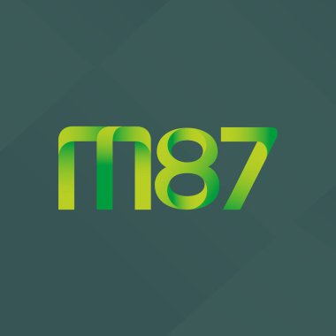 ortak mektup logo m 87 vektör çizim