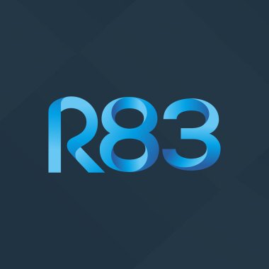 ortak mektup logo R 82 vektör çizim