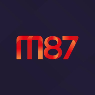 ortak mektup logo m 87 vektör çizim