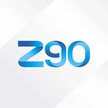 ortak mektup logo z90 vektör çizim