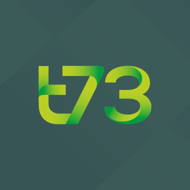 ortak mektup logo t 73 vektör çizim