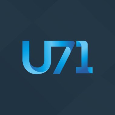  ortak mektup logo U71 vektör çizim