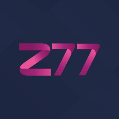 ortak mektup logo Z77 vektör çizim
