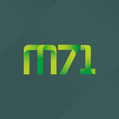 ortak mektup logo m 71 vektör çizim