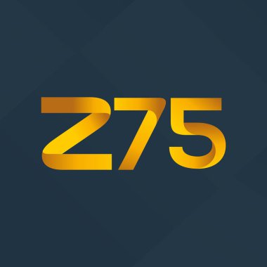 ortak mektup logo z75 vektör çizim