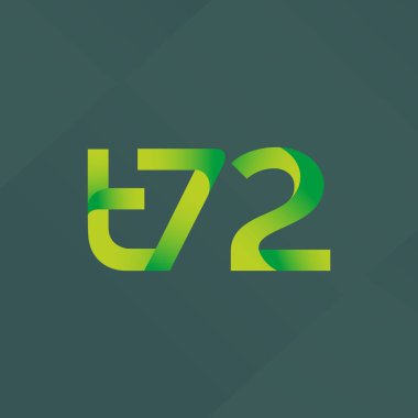 ortak mektup logo t 72 vektör çizim