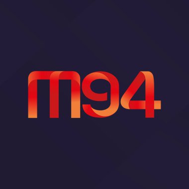 ortak mektup logo m 94 vektör çizim