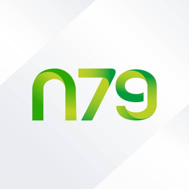 ortak mektup logo n 79 vektör çizim