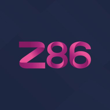 ortak mektup logo Z86 vektör çizim