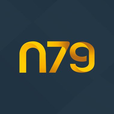ortak mektup logo n 79 vektör çizim