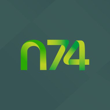 ortak mektup logo n 74 vektör çizim