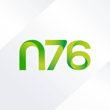 ortak mektup logo n 76 vektör çizim