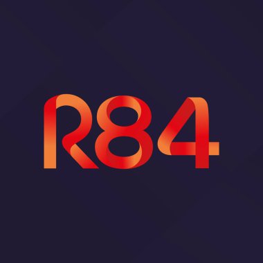 ortak mektup logo R 84 vektör çizim