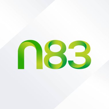 ortak mektup logo n 83 vektör çizim