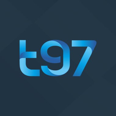 ortak mektup logo T97 vektör çizim