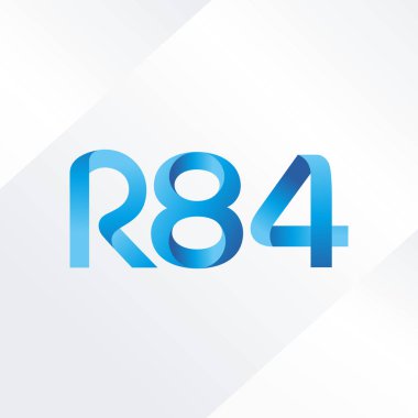 ortak mektup logo R 84 vektör çizim