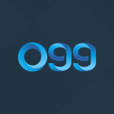 O99 ortak mektup ve sayı logo vektör çizim