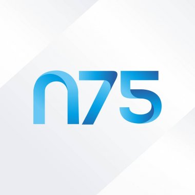 ortak mektup logo n 75 vektör çizim