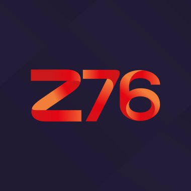 ortak mektup logo Z76 vektör çizim