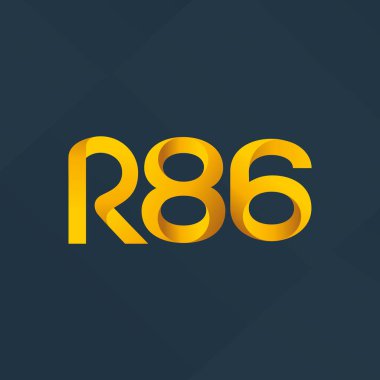 ortak mektup logo R 86 vektör çizim