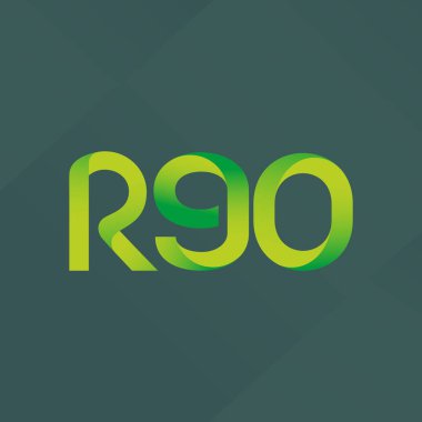 ortak mektup logo R 90 vektör çizim