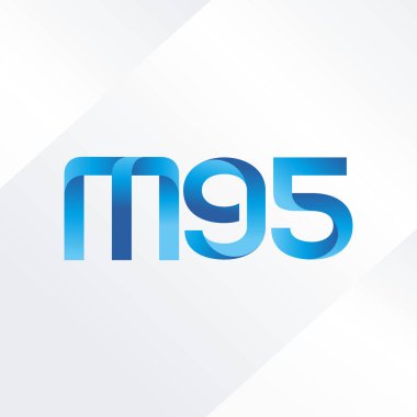 ortak mektup logo m 95 vektör çizim