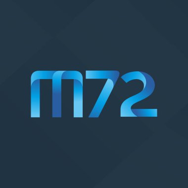 ortak mektup logo m 72 vektör çizim