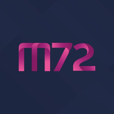 ortak mektup logo m 72 vektör çizim