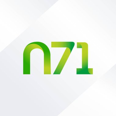 ortak mektup logo n 71 vektör çizim