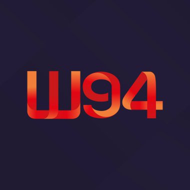 W94 ortak mektup logo, vektör çizim