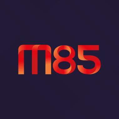 ortak mektup logo m 85 vektör çizim