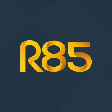 ortak mektup logo R 85 vektör çizim