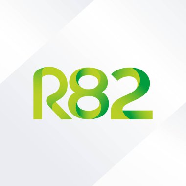 ortak mektup logo R 82 vektör çizim