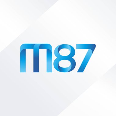 ortak mektup logo m 87 vektör çizim