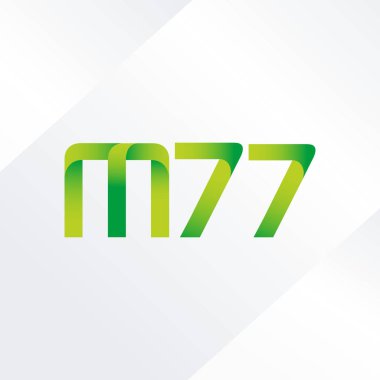 ortak mektup logo m 77 vektör çizim