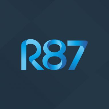 ortak mektup logo R 87 vektör çizim