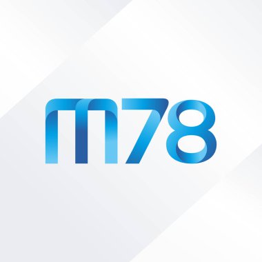 ortak mektup logo m 78 vektör çizim