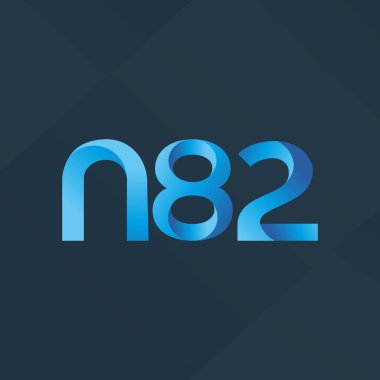 ortak mektup logo n 82 vektör çizim