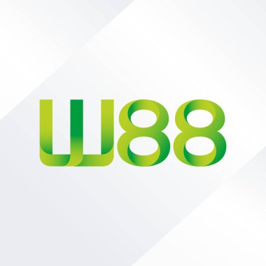 W88 ortak mektup logo, vektör çizim