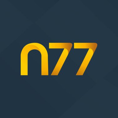 ortak mektup logo n 77 vektör çizim