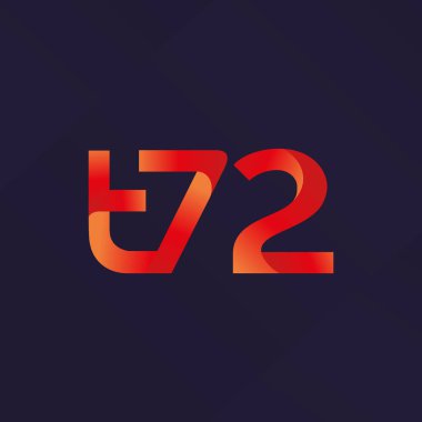 ortak mektup logo t 72 vektör çizim