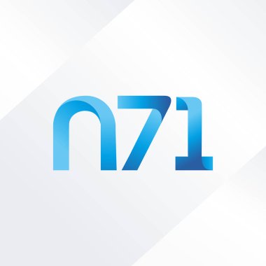 ortak mektup logo n 71 vektör çizim