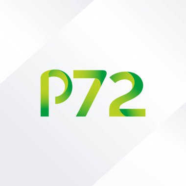 P72 ortak harf ve sayılar logo vektör çizim 