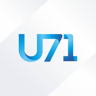  ortak mektup logo U71 vektör çizim