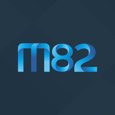 ortak mektup logo m 82 vektör çizim