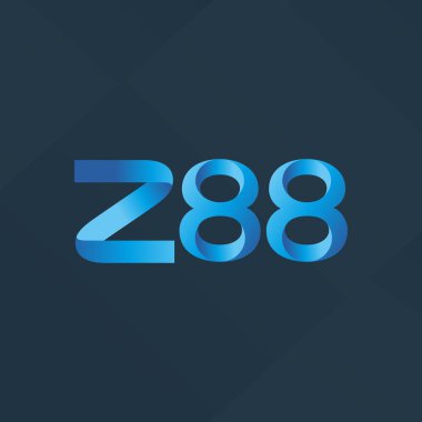 ortak mektup logo Z88 vektör çizim
