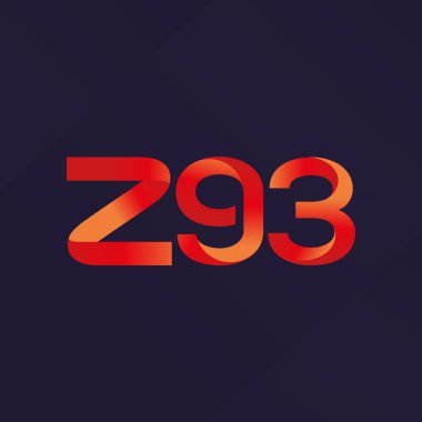 ortak mektup logo z93 vektör çizim